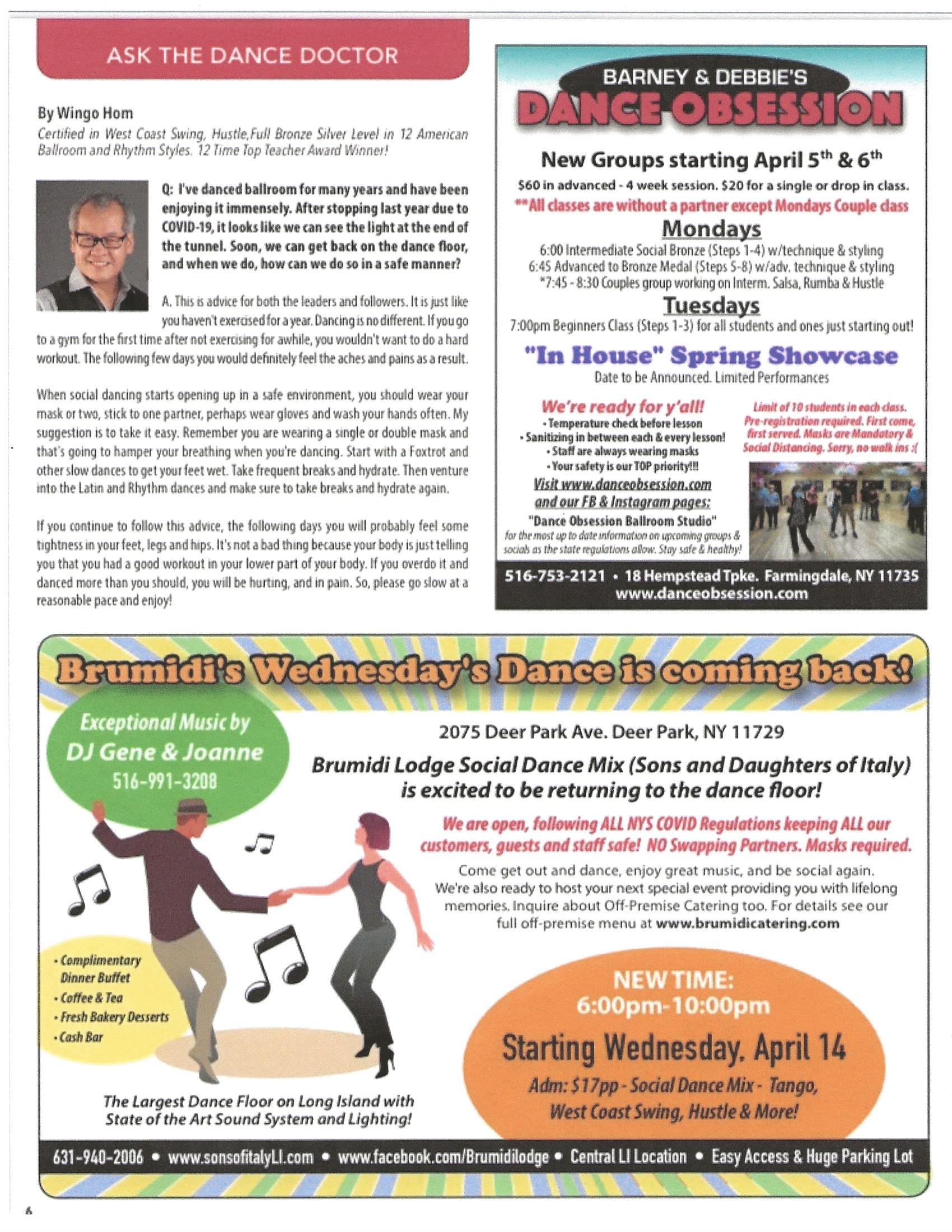 Wednesday Night Dance ad