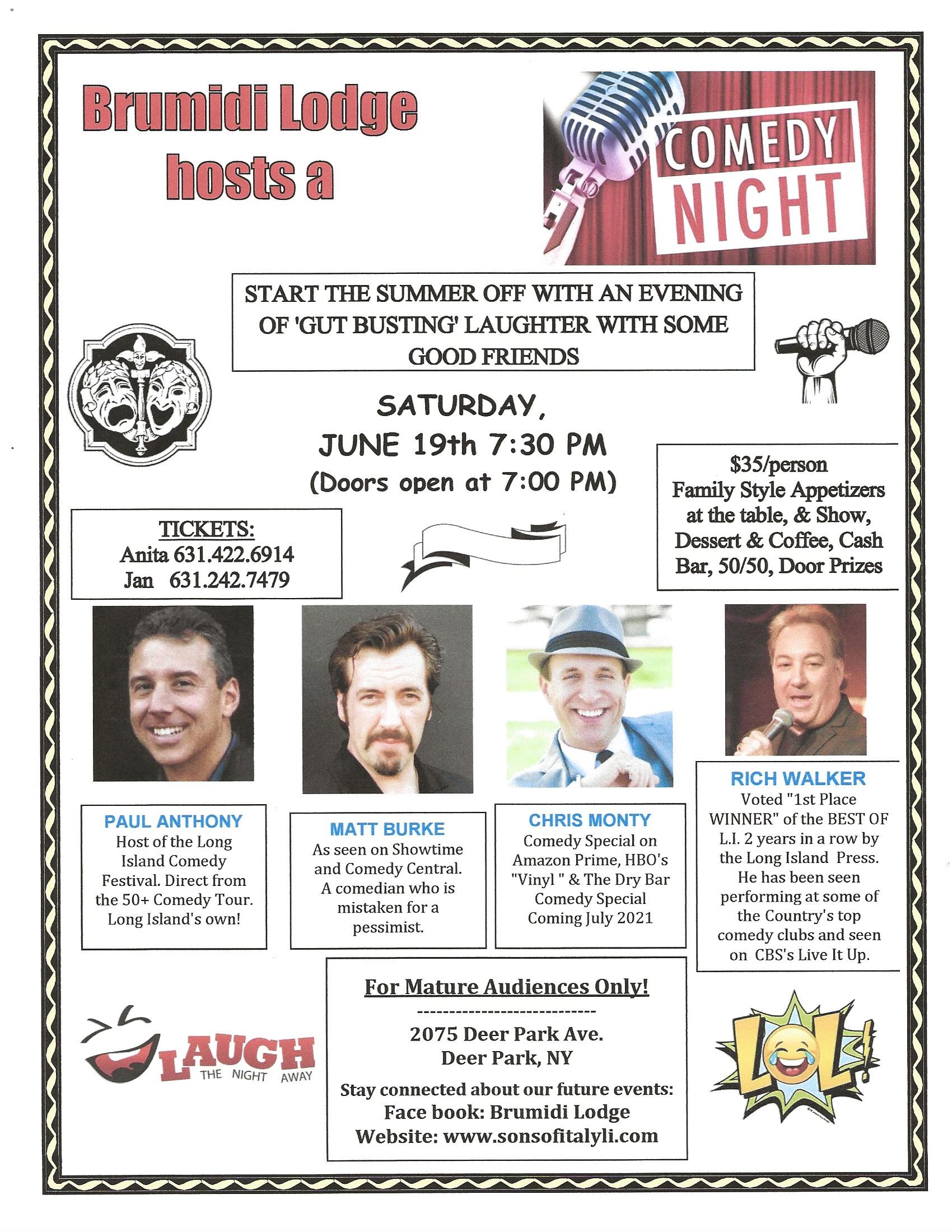 Comedy Night June 2021