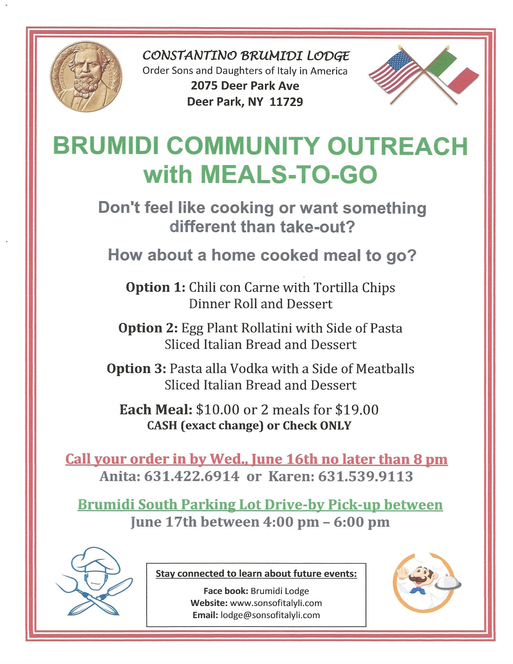 Meals to Go Jun 17 2021