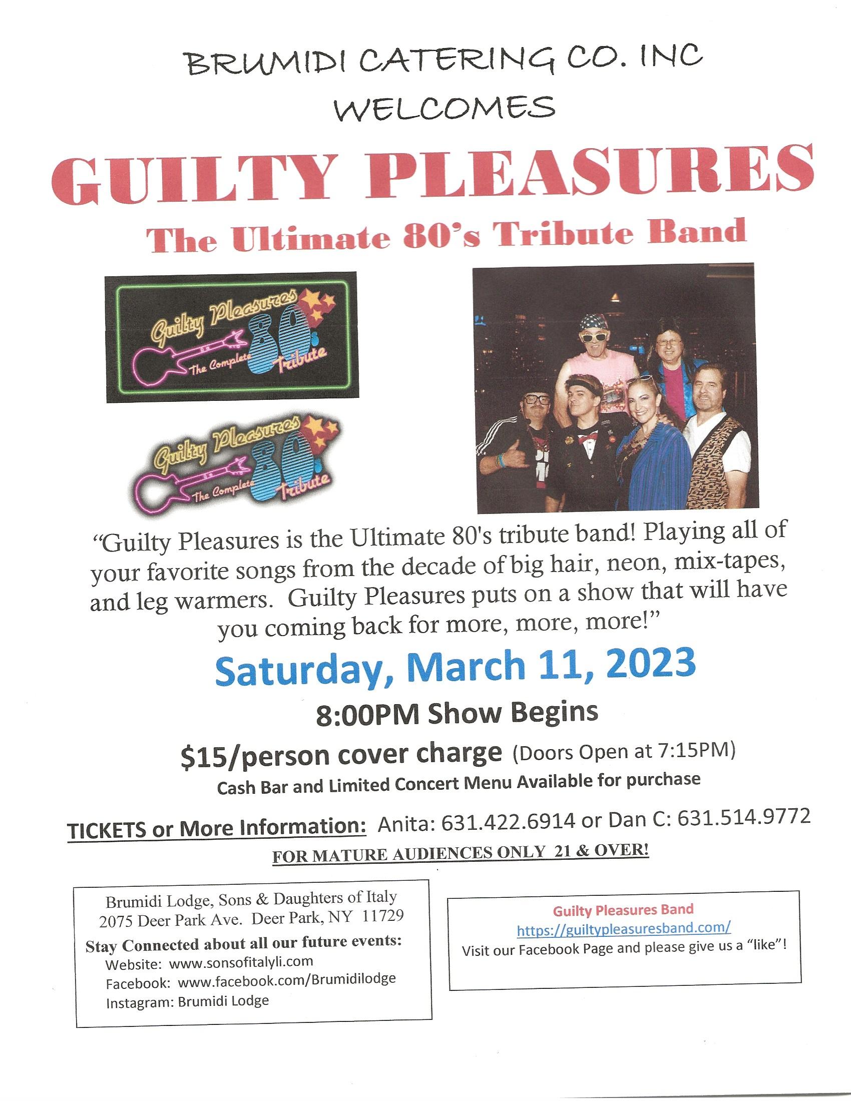 Guilty Pleasures March 2023
